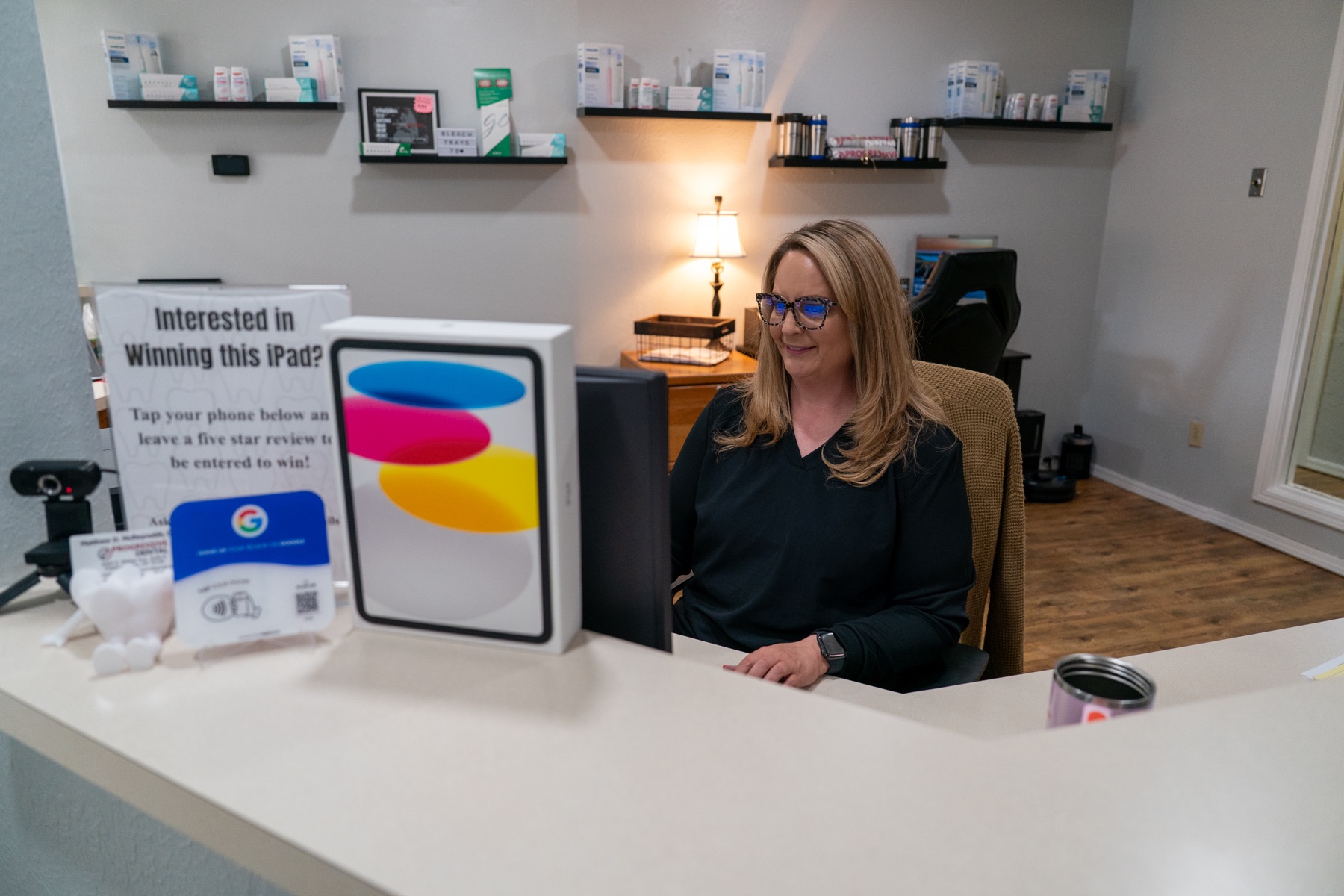 Progressive Dental team member helping patients with dental insurance in Oklahoma City